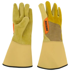 De Wiltfang Rozenhandschoen Leer Met Lang Manchet